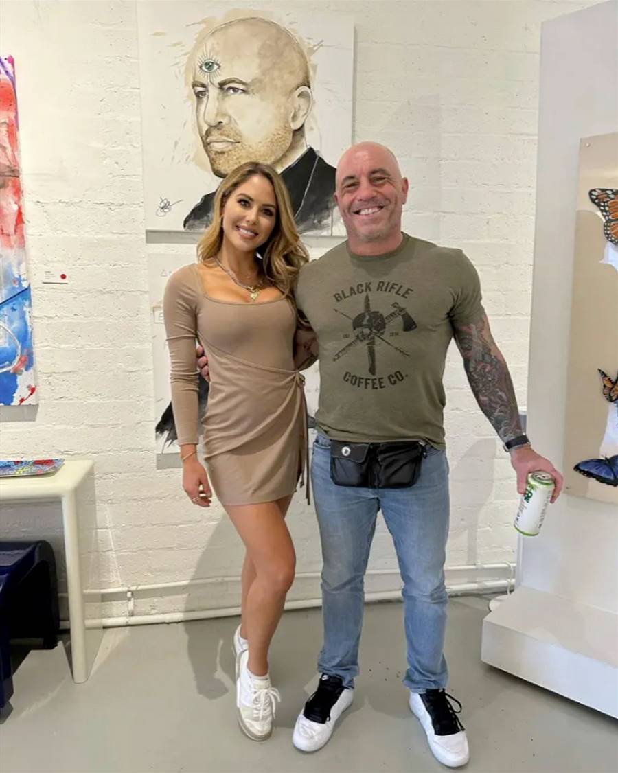 Busty UFC ring girl Brittney Palmer opens own art gallery selling racy artwork with Joe Rogan!