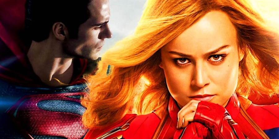 Captain Marvel Joins Forces With Henry Cavill’s Superman In Stunning ...